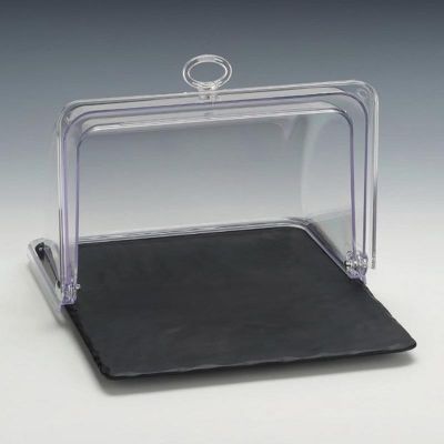 Zicco ZCP-767 Polikarbon Rolltop Kapaklı Melamin Altlı Muhafaza Kabı, GN 1/2, 32x26 cm - 1