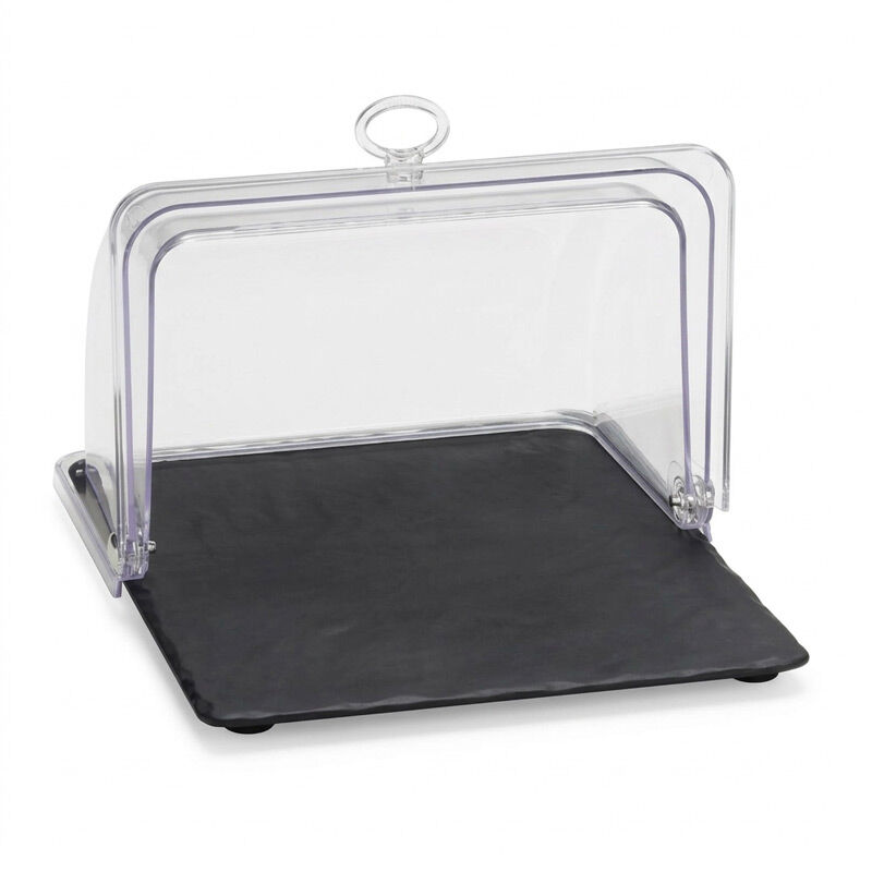 Zicco ZCP-767 Polikarbon Rolltop Kapaklı Melamin Altlı Muhafaza Kabı, GN 1/2, 32x26 cm - Zicco