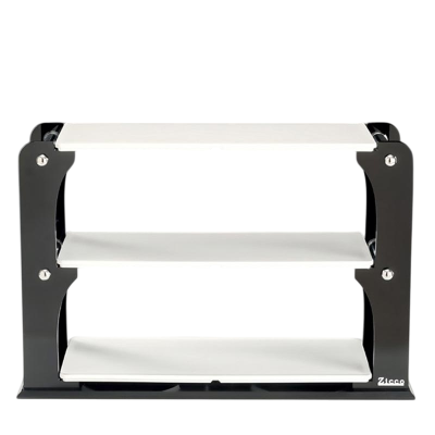 Zicco ZCP-743 3 Katlı Melamin Tepsili Teşhir Standı, 20x57 cm - 1