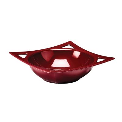 Zicco K-19471 Melamin Teşhir Tabağı, 27x27x8 cm, Kırmızı - 1