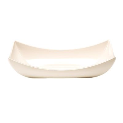 Zicco K-1923 Melamin Teşhir Tabağı, 38x19x7 cm, Beyaz - 1