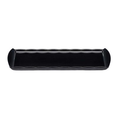 Zicco K-2054 Melamin Teşhir Tabağı, 20x35 cm, Siyah - 1