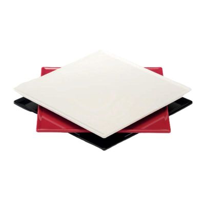Zicco K-2060 Melamin Teşhir Tabağı, 29x29 cm, Beyaz - 1