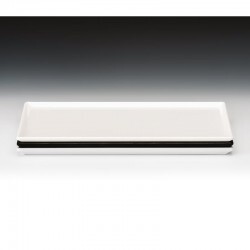 Zicco K-2044 Melamin Teşhir Tabağı, 18x35 cm, Beyaz - Thumbnail