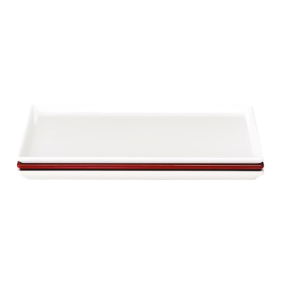 Zicco K-2045 Melamin Teşhir Tabağı, 25x35 cm, Beyaz - 1