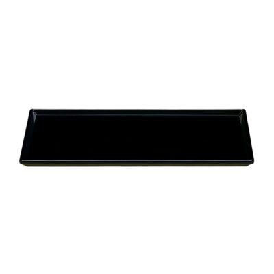 Zicco K-2044 Melamin Teşhir Tabağı, 18x35 cm, Siyah - 1