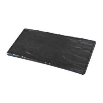Zicco K-2051 Melamin Teşhir Tabağı, 19x44.5 cm, Mat, Siyah - 1