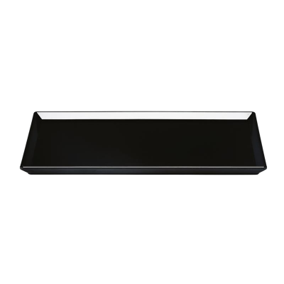 Zicco K-2045 Melamin Teşhir Tabağı, 25x35 cm, Siyah - 1