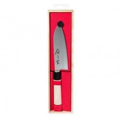 Mercer Santoku Knife with Wooden Handle, 16.5 cm - Mercer Culinary
