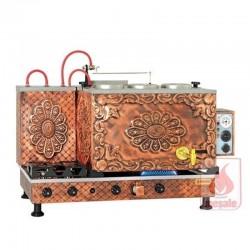 Meşale Antique Turbo Max Tea Boiler, Full Automatic, 3 Teapot - Meşale