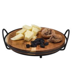 Zicco CH-0020 Ahşap Teşhir Standı, Metal Ayaklı, 21 cm - Zicco