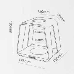 MHW-3Bomber BCH5955 Filter Paper Stand, White - 4