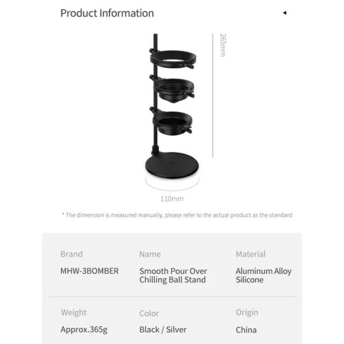 MHW-3Bomber BCH6640B حامل كرة تبريد، أسود - 4