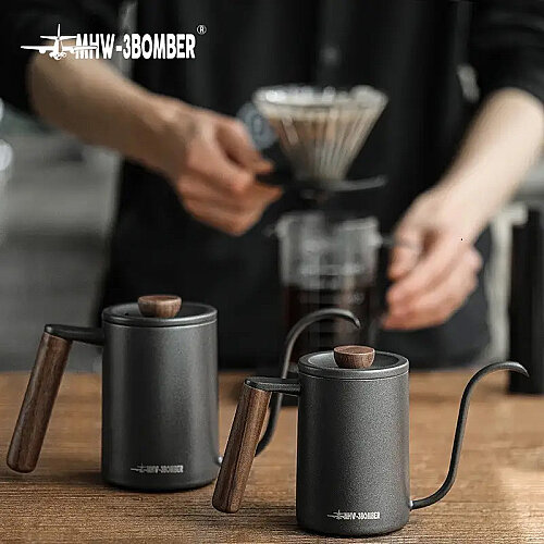 MHW-3Bomber BK5992B Planet Hand Brewing Kettle, 400 ml, Mat Siyah - 2