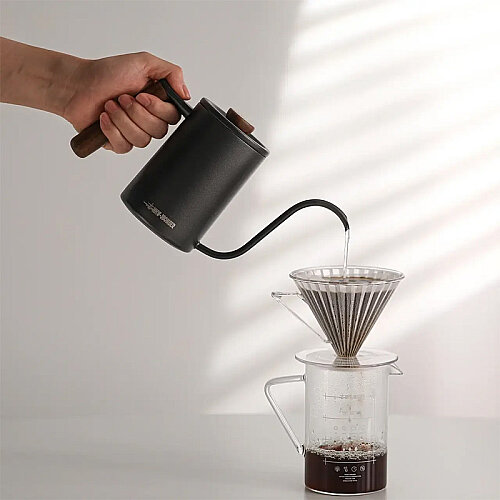 MHW-3Bomber BK5992B Planet Hand Brewing Kettle, 400 ml, Mat Siyah - 5