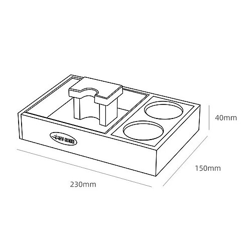 MHW-3Bomber CH5434 Multifonksiyonel Knock Box ve Tamper İstasyonu, 51-58 mm - 14