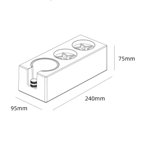 MHW-3Bomber CH5495-OS Multipurpose Knock Box, Black - 5