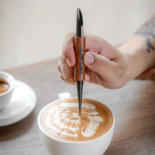 MHW-3Bomber CN5400R-OS Rosewood Latte Art Pen, 14.2 cm - 3