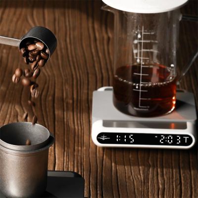 MHW-3Bomber ES5485W Formula Digital Coffee Scale, 130x150x28 mm, White - MHW-3Bomber
