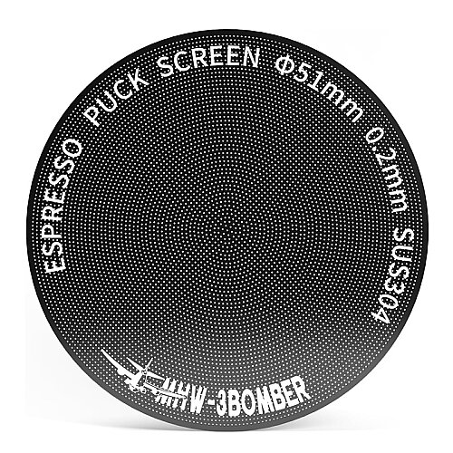 MHW-3Bomber FG5640 Titanyum Espresso Puck Screen, 51 mm, Siyah - MHW-3Bomber