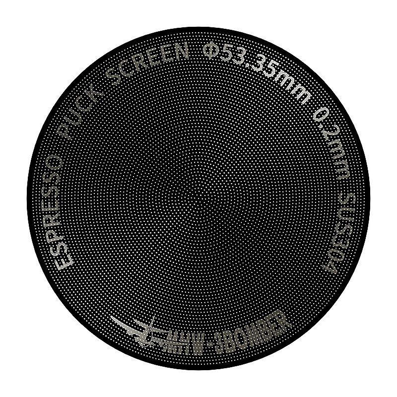 MHW-3Bomber FG5641 Titanyum Espresso Puck Screen, 53.35 mm, Siyah - MHW-3Bomber