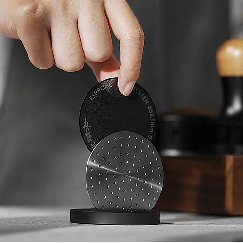 MHW-3Bomber FG5641 Titanyum Espresso Puck Screen, 53.35 mm, Siyah - MHW-3Bomber (1)