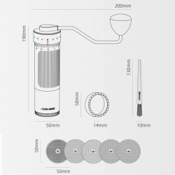 MHW-3Bomber G5847B Manual Coffee Grinder - 21