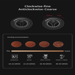 MHW-3Bomber G5894B Racing M1 Manual Coffee Grinder, Black Walnut - 6