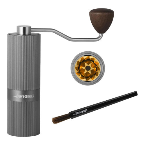 MHW-3Bomber G5898G Racing M1 Manuel Kahve Değirmeni, Titanyum Kaplama Gri - MHW-3Bomber (1)