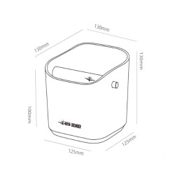 MHW-3Bomber GB5967B Kahve Posa Kovası Knock Box, 110x125x130 mm, 1200 ml, Siyah - 6