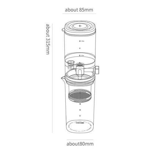 MHW-3Bomber ID6135-OS Набор для заваривания холодного кофе - 4