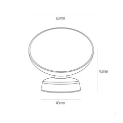 MHW-3Bomber M5503 Espresso Tracking Mirror, 40x65 mm, Black - 8