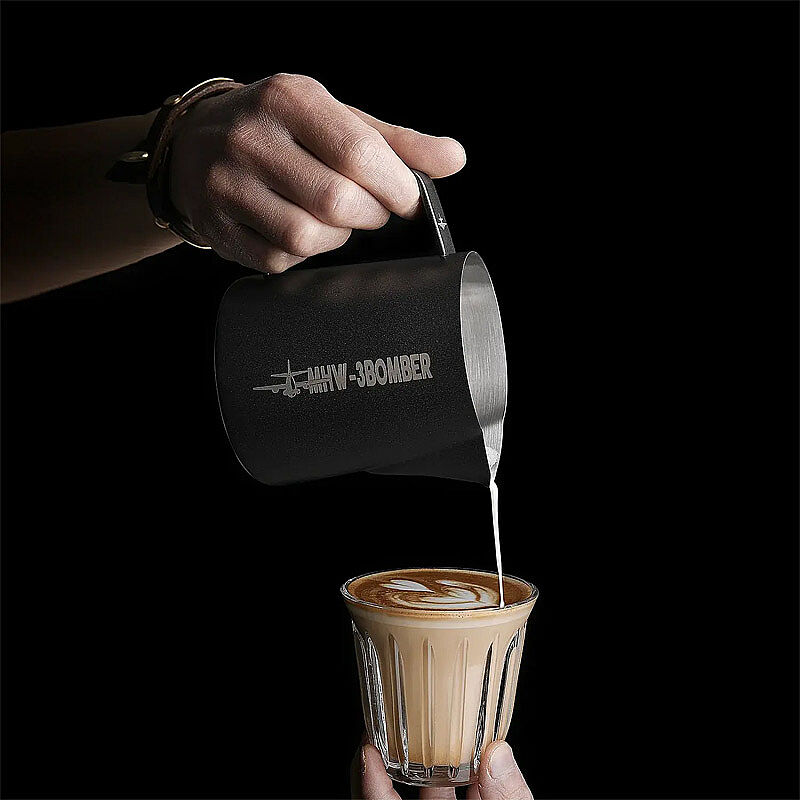 MHW-3Bomber P5032B Süt Potu Pitcher, 500 ml, Mat Siyah - MHW-3Bomber