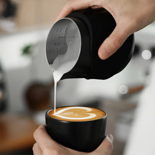 MHW-3Bomber P6513B Kulpsuz Süt Potu Pitcher, 400 ml, Siyah - 2