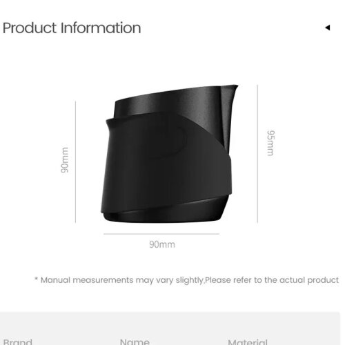 MHW-3Bomber P6513B Kulpsuz Süt Potu Pitcher, 400 ml, Siyah - 4