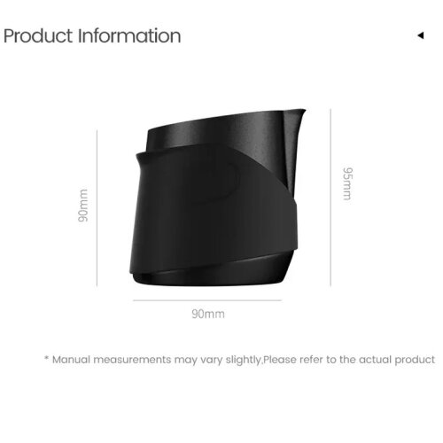 MHW-3Bomber P6513B Kulpsuz Süt Potu Pitcher, 400 ml, Siyah - 4