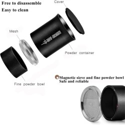 MHW-3Bomber PS5361B Coffee Grinding Sieve, 100x62x58 mm, Black - 6