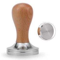 MHW-3Bomber T5206F Vase Walnut Handle Tamper, 58 mm - MHW-3Bomber