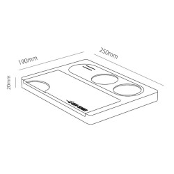 MHW-3Bomber TS5151 حامل عبث خشبي، 250x190x20 مم - 5