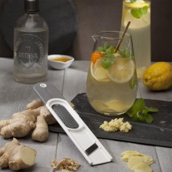 Microplane 48310E 3 в 1 Терка для имбиря, ломтерезка и очиститель - 2