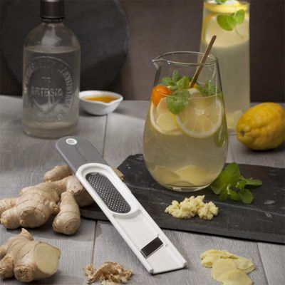 Microplane 48310E 3 in 1 Zencefil Rende, Dilimleme Soyma Gereci - Microplane