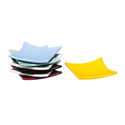 Zicco K-2511 Dikdörtgen Mini Melamin Teşhir Tabağı, 8 cm, Sarı - 1