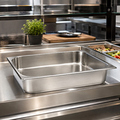 Mixkap GN 1/1-150 mm Paslanmaz Çelik Standart Gastronorm Küvet - 4