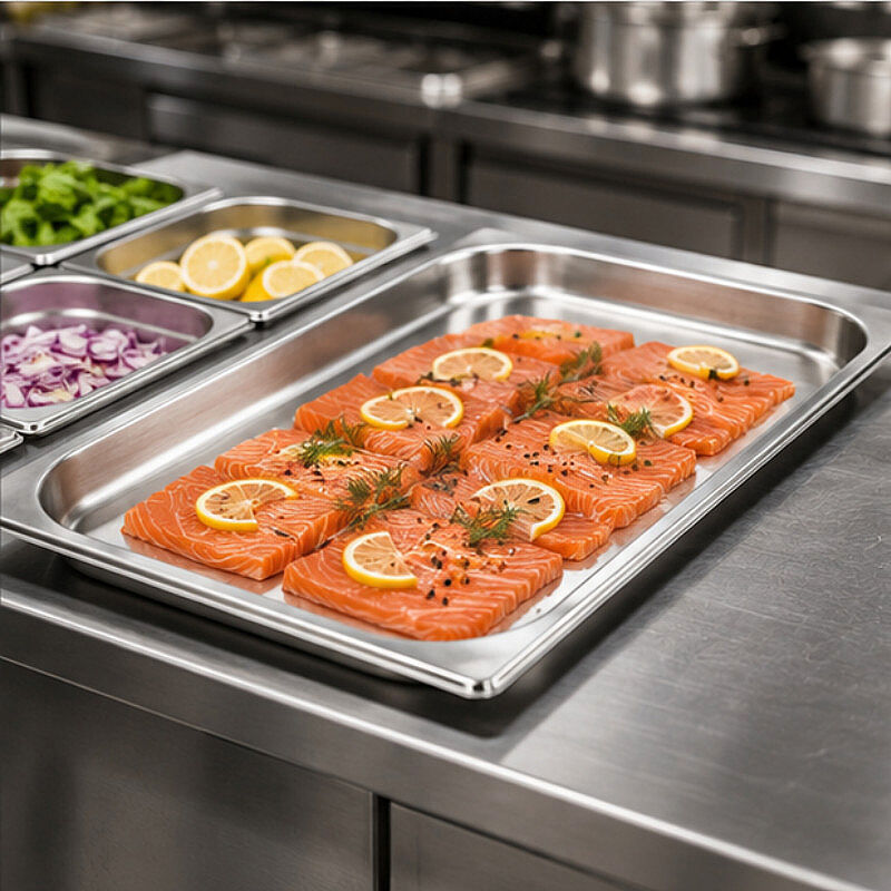 Mixkap GN 1/1-20 mm Paslanmaz Çelik Standart Gastronorm Küvet - Mixkap