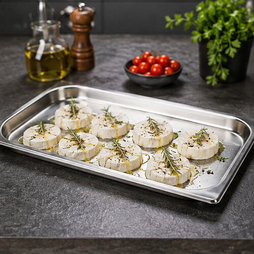 Mixkap GN 1/1-20 mm Paslanmaz Çelik Standart Gastronorm Küvet - 4