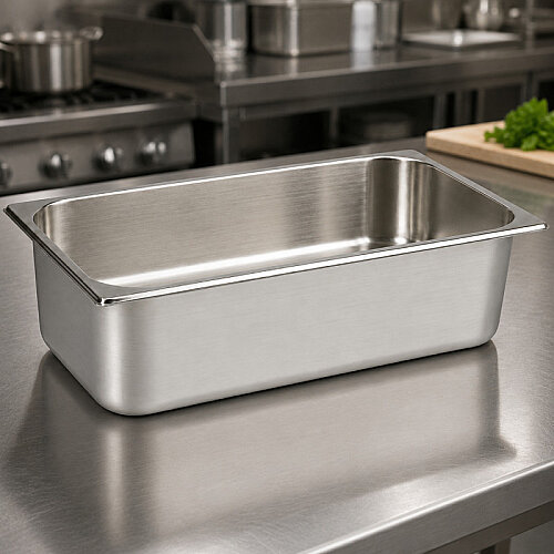 Mixkap GN 1/1-200 mm Paslanmaz Çelik Standart Gastronorm Küvet - 3