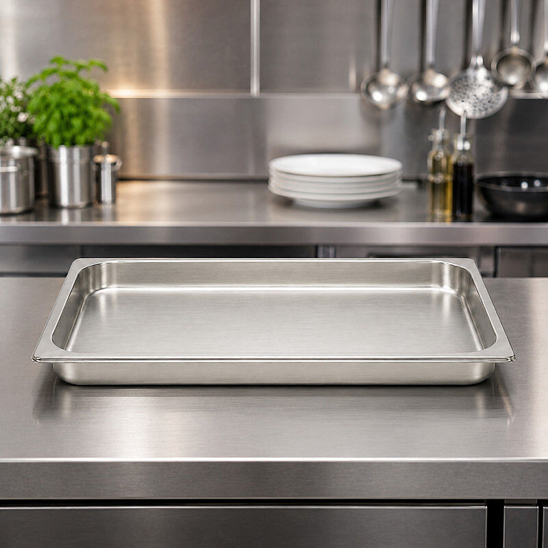 Mixkap GN 1/1-65 mm Paslanmaz Çelik Standart Gastronorm Küvet - Mixkap