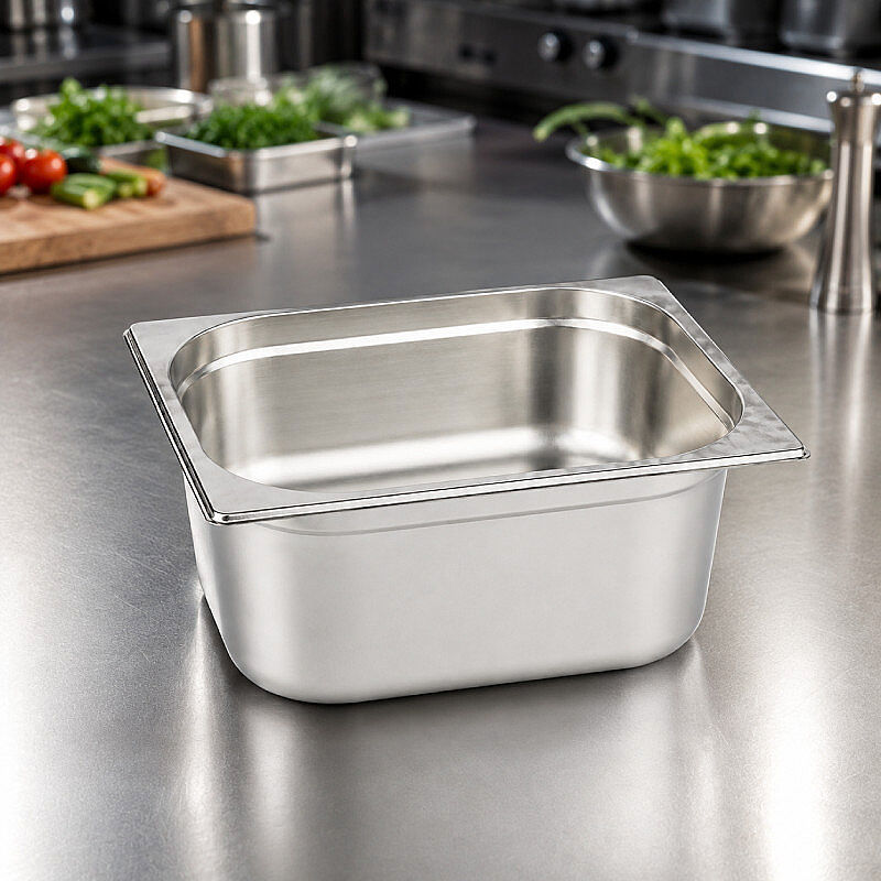 Mixkap GN 1/2-200 mm Paslanmaz Çelik Standart Gastronorm Küvet - Mixkap