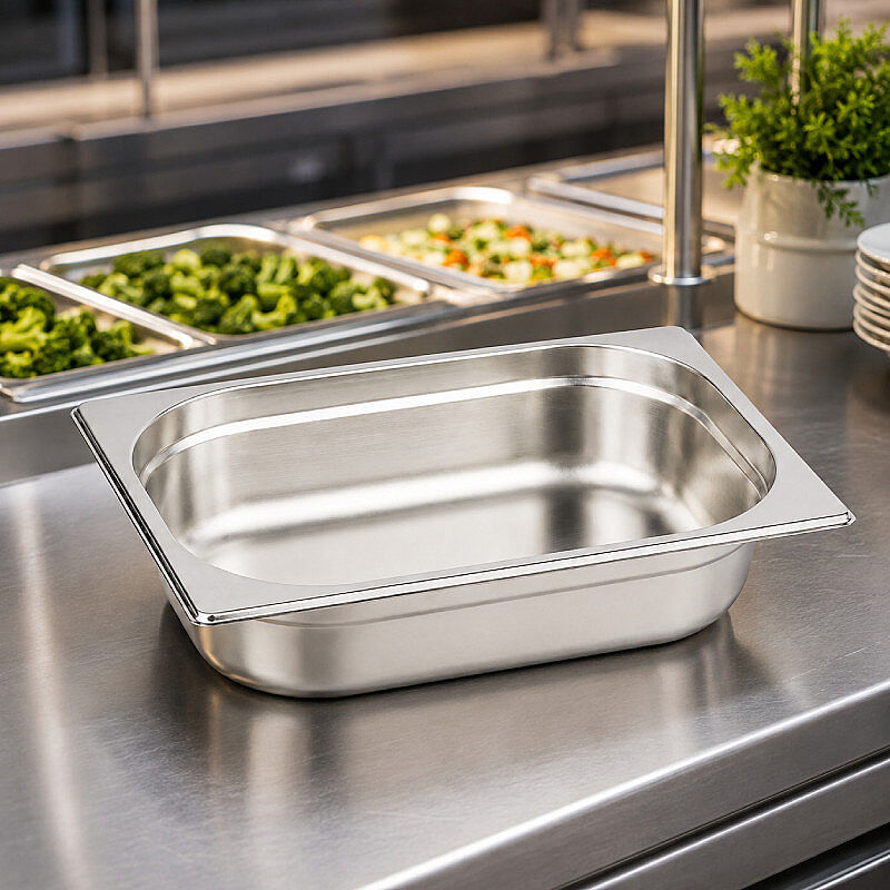 Mixkap GN 1/2-65 mm Paslanmaz Çelik Standart Gastronorm Küvet - Mixkap