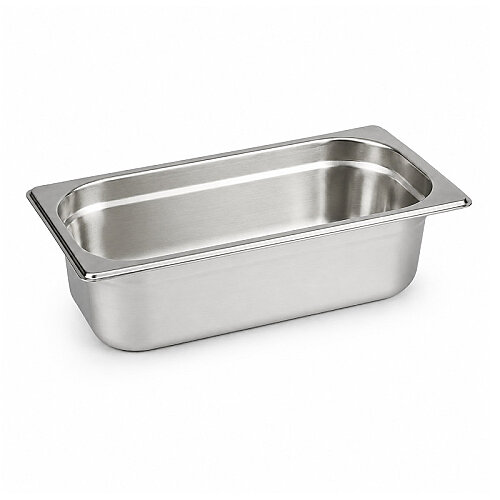 Mixkap GN 1/3-100 mm Paslanmaz Çelik Standart Gastronorm Küvet - 1
